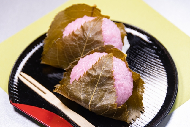 関西風の桜餅
